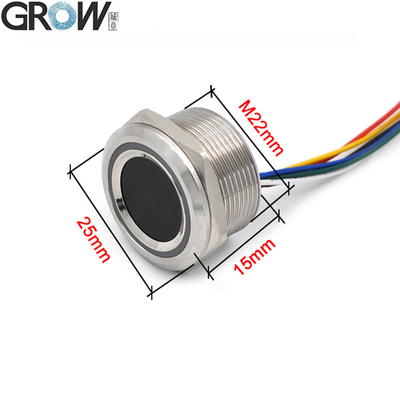 GROW R503-M22 DC3.3V 200 Capacity Round RGB Ring Indicator LED Control Capacitive Fingerprint Module Sensor Scanner