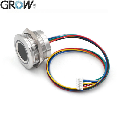 Grow R503-5V DC5V Round RGB LED UART Interface MX1.25-6pin Waterproof Capacitive Fingerprint Module Sensor
