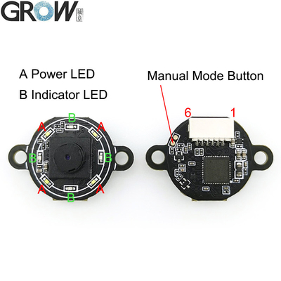 GROW GM861XS-0 Small 1D/2D Bar Code QR Code DC5V Barcode Reader Module UART/USB Interface White Green LED For Android Linux