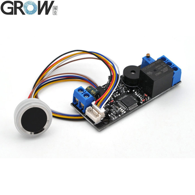 GROW K202+R502-F Admin/User DC12V K202 指紋ドアアクセス制御ボード+R502-F 防水小型リングLED指紋モジュール