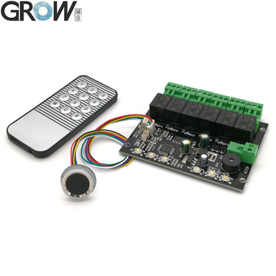 GROW K219-A+R502-A DC12V 6 リレー 赤外線リモコンボード プログラマブルタイムリレー 指紋認証