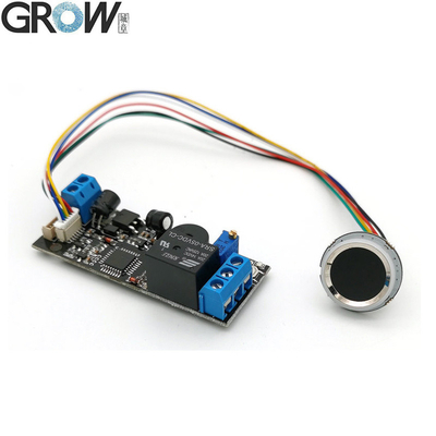 GROW K202+R502-A DC12V 低消費電力指紋認証アクセス制御ボード+R502-A 小型リングLED指紋モジュール