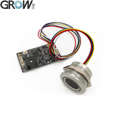 GROW KS200+R503 4*AAバッテリーまたはDC3.7V-6.5Vリングインジケーターライトドアアクセス制御静電容量式指紋アクセス制御ボード