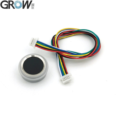 GROW R502-F RGB LED 防水 小型 DC3.3V 直径 21.5mm SH1.0-6pin 容量丸型 LED 指紋センサー